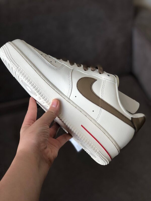 Giay AF1 Trang Nau White Brown