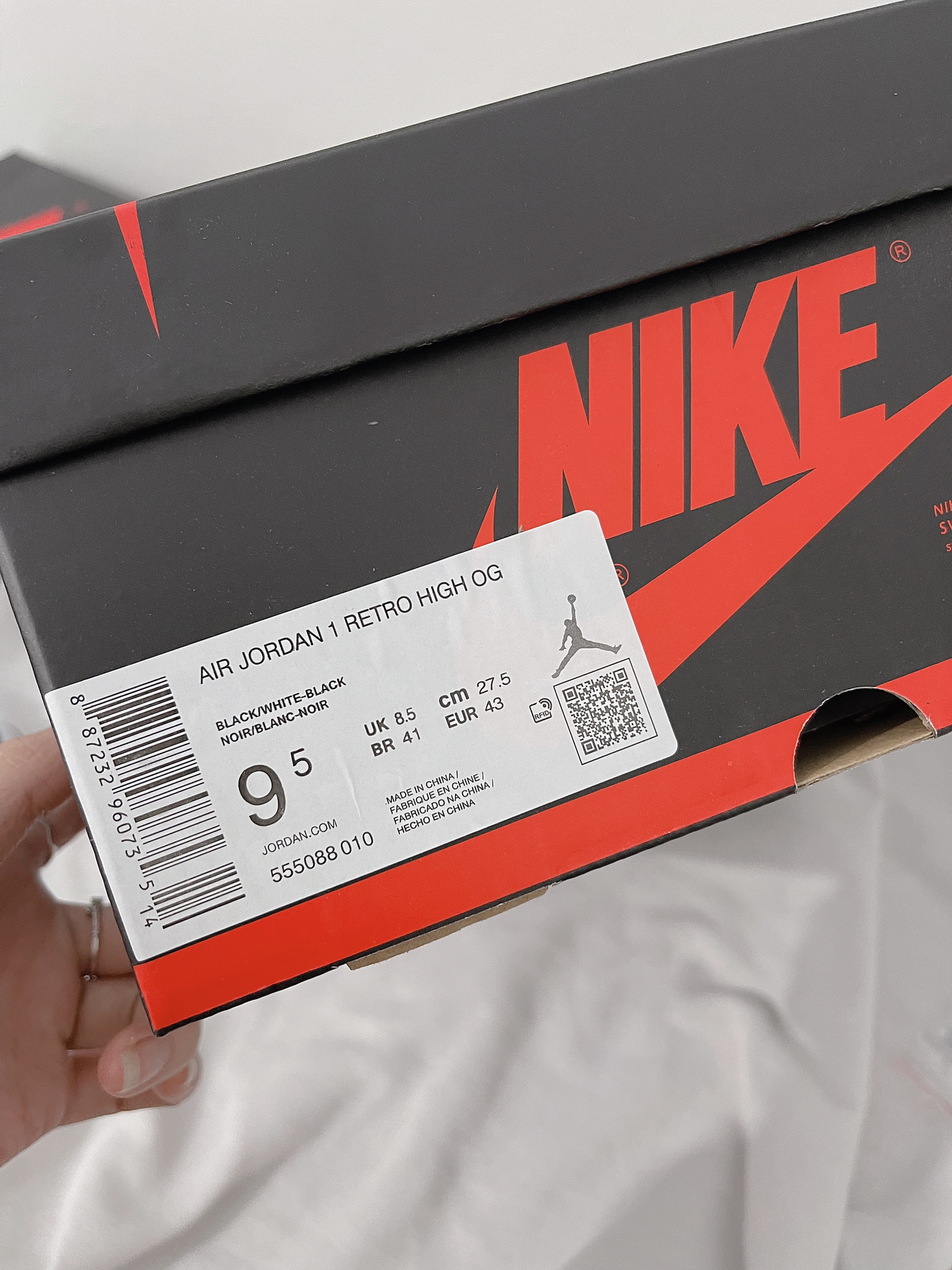 Giày Nike Air Jordan 1 High Panda Black White Giay Nike Air Jordan 1 High Panda Black White