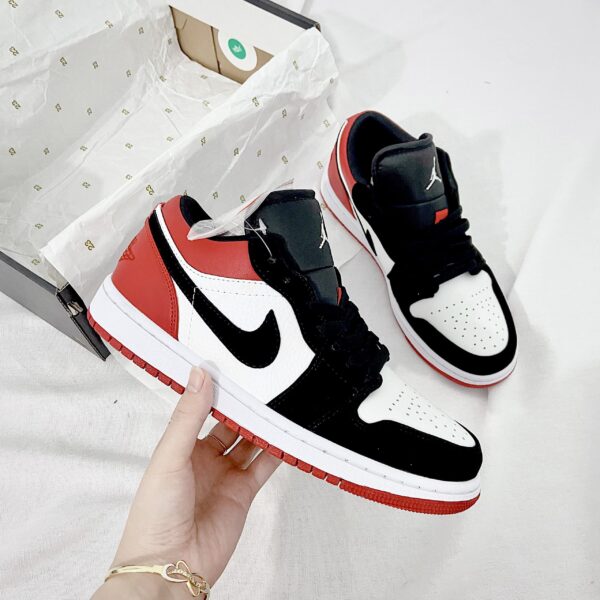 Giay Nike Air Jordan 1 Low Black Toe Do Den 1