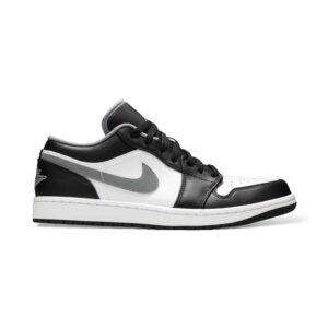 Jordan 1 Low Black Medium Grey - Jordan Trắng Đen Xám