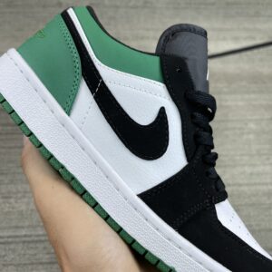 Jordan 1 Low Mystic Green Den Xanh