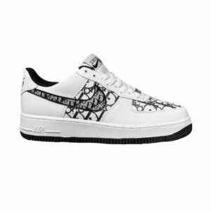 AF1 Dior - Giày Nike Air Force 1 Dior Đế Đen Rep 1:1 nam, nữ