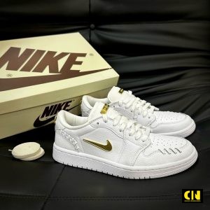 Giay Aj1 Low Method Of Make Sail High Quality Trang Vang Giày AJ1 Low Method Of Make Sail High Quality Trắng Vàng
