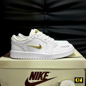 Giay Aj1 Low Method Of Make Sail Trang Kem Giày AJ1 Low Method Of Make Sail Trắng Kem