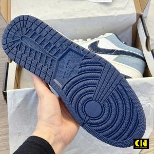 Giay Jd1 Co Thap Light Denim White Blue Giay JD1 Co Thap Light Denim White Blue