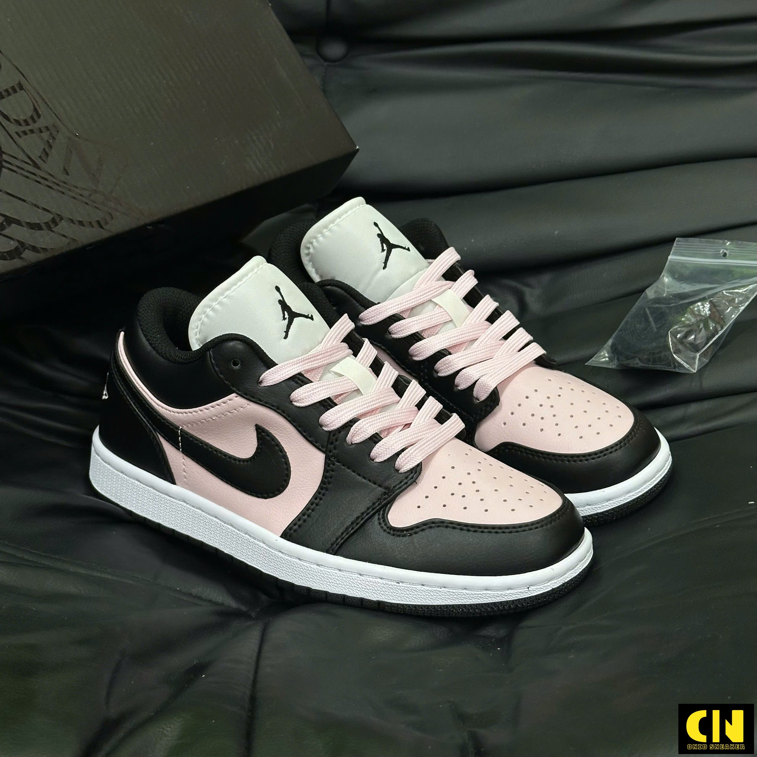 Giày Jd1 Cổ Thấp Pink Foam Đen Hồng Giày JD1 Cổ Thấp Pink Foam Đen Hồng