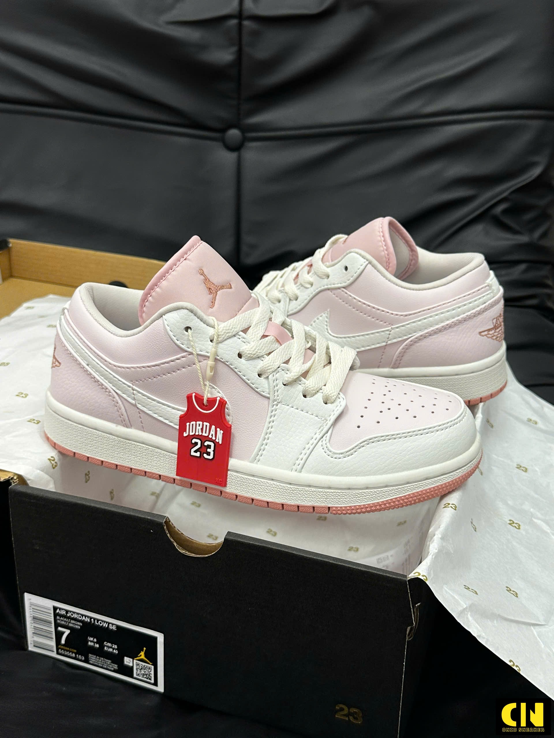 Giày Jd1 Cổ Thấp Pinka White Pink Trắng Hồng Giày JD1 Cổ Thấp Pinka White Pink Trắng Hồng