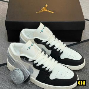 Giay Jd1 Co Thap Sail Light Smoke Grey Dinh Ngoc Giày JD1 Cổ Thấp Sail Light Smoke Grey Đính Ngọc