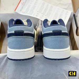 Giay Jd1 Light Denim White Blue Xanh Denim Giày JD1 Light Denim White Blue Xanh Denim