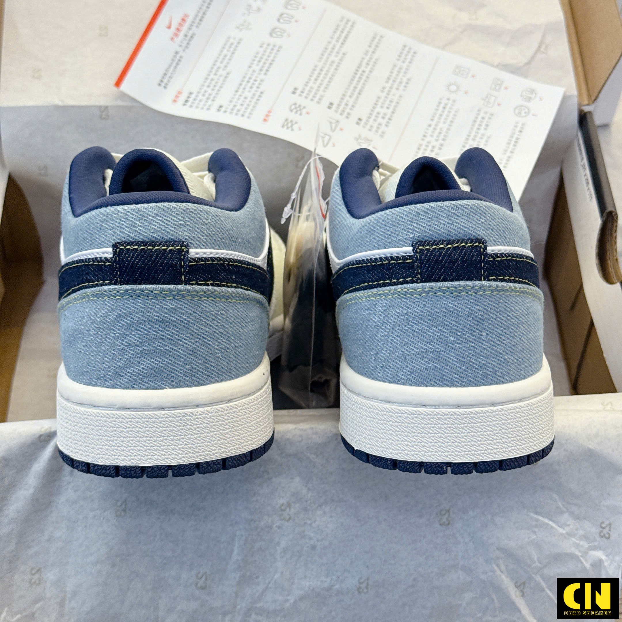 Giày Jd1 Light Denim White Blue Xanh Denim Giày JD1 Light Denim White Blue Xanh Denim