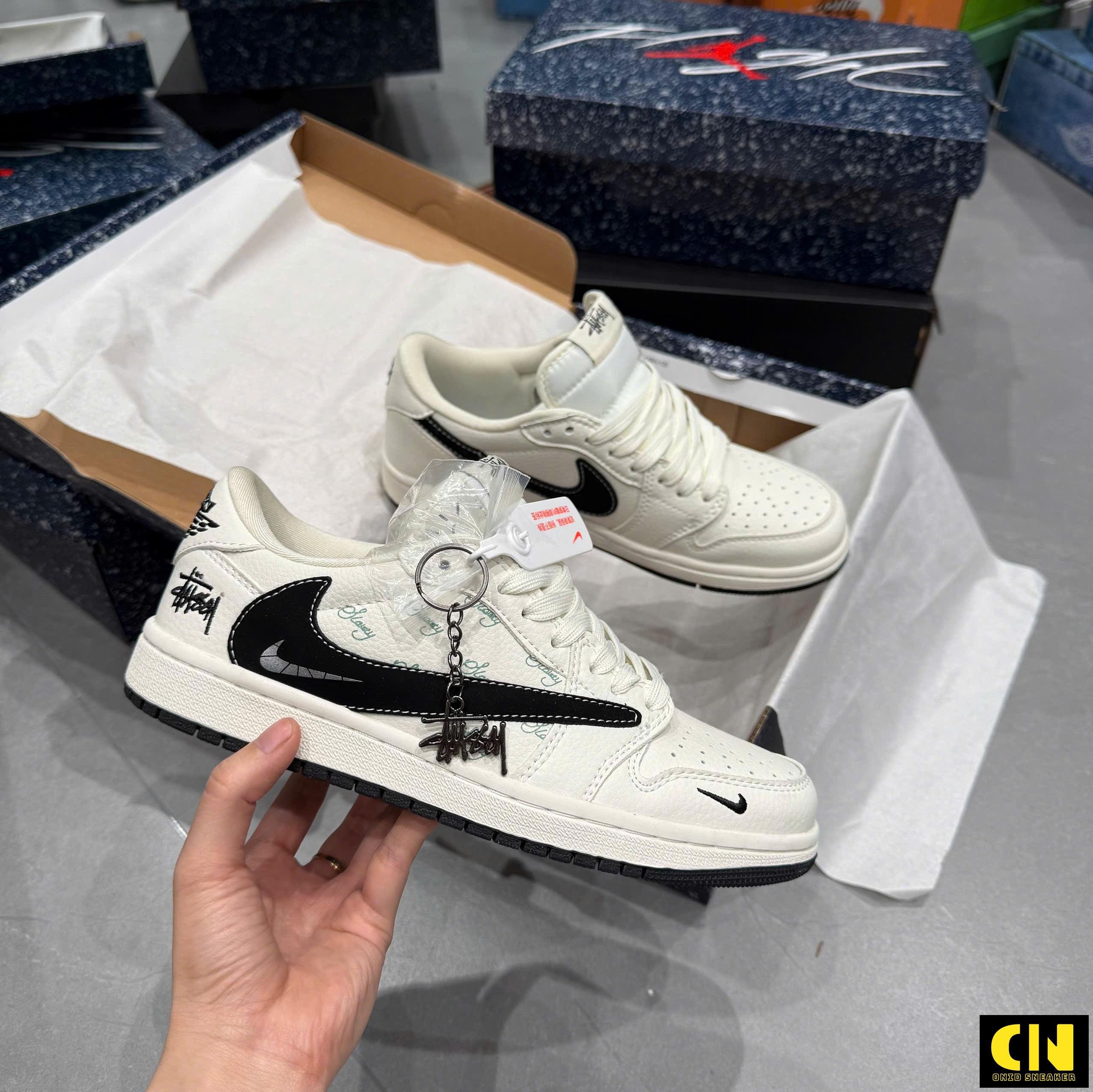 Giày Jordan Jd1 Low Travis Scott Stussy Cao Cấp Giày Jordan JD1 Low Travis Scott Stussy Cao Cấp