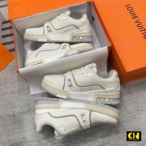Giay Louis Vuitton Lv Trainer White Giày Louis Vuitton LV Trainer White