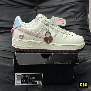 Giay Nike Air Force 1 Valentine Hong Trang Xanh Giày Nike Air Force 1 Valentine Hồng Trắng Xanh