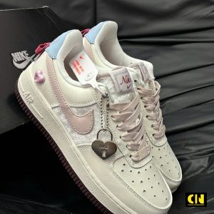Giay Nike Air Force 1 Valentine Trang Hong Xanh Giày Nike Air Force 1 Valentine Trắng Hồng Xanh