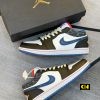 Giay Nike Air Jordan 1 Low Blue Sashiko Giày Nike Air Jordan 1 Low Blue Sashiko