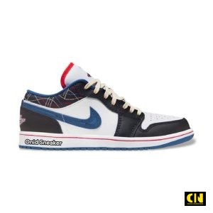 Giay Nike Air Jordan 1 Low Blue Sashiko Fv3622 141 Giày Nike Air Jordan 1 Low Blue Sashiko FV3622-141
