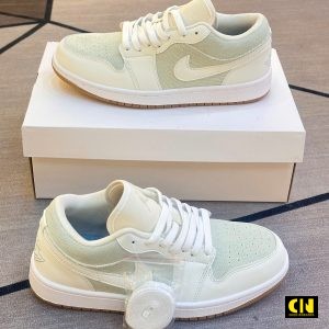 Giày Nike Air Jordan 1 Low Denim White Grey Brown