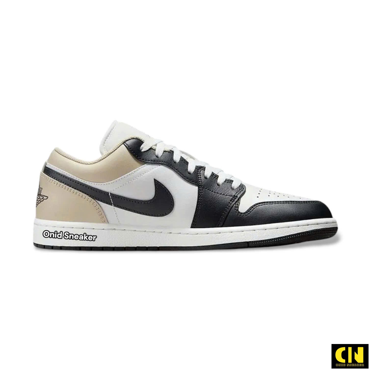 Giày Nike Air Jordan 1 Low Gs White Rattan Off-Noir 553560-153 Giày Nike Air Jordan 1 Low GS White Rattan Off-Noir 553560-153