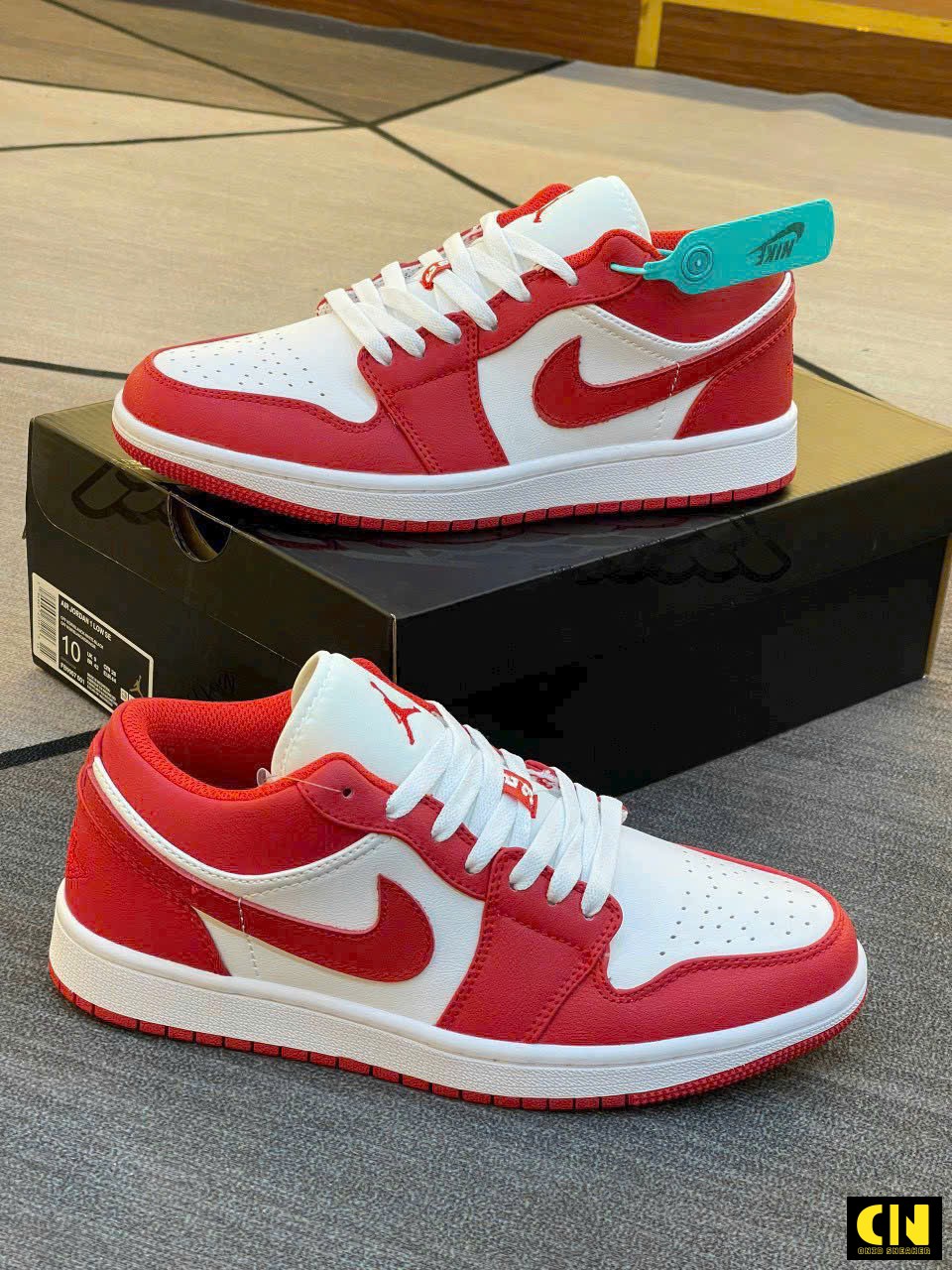 Giày Nike Air Jordan 1 Low Gym Red White Giày Nike Air Jordan 1 Low Gym Red White