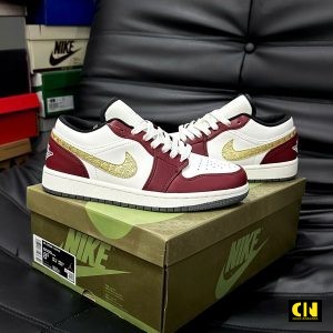 Giay Nike Air Jordan 1 Low Se Signature Gold Swoosh Giày Nike Air Jordan 1 Low SE Signature Gold Swoosh