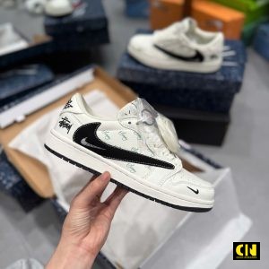 Giay Nike Air Jordan 1 Low Travis Scott Stussy Cactus Jack Giày Nike Air Jordan 1 Low Travis Scott Stussy Cactus Jack