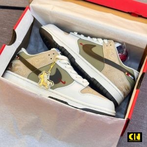 Giay Nike Dunk Low Pegasus Pack Linen Phantom Xanh Nau Giày Nike Dunk Low Pegasus Pack Linen Phantom Xanh Nâu