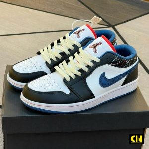 Giay Nike Jordan 1 Low Blue Sashiko Da Mem Cao Cap Giày Nike Jordan 1 Low Blue Sashiko Da Mềm Cao Cấp