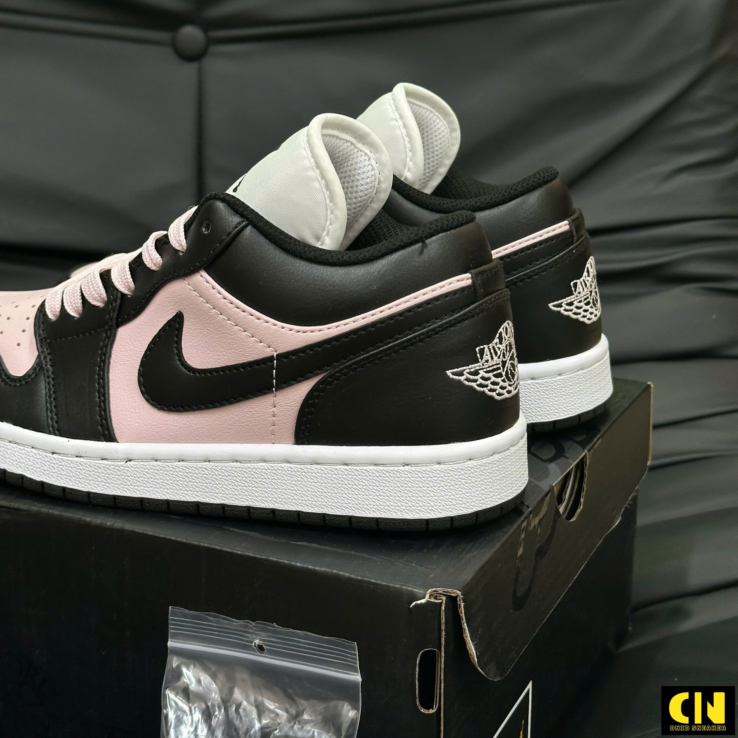 Giày Nike Jordan 1 Low Foam Hồng Đen Giày Nike Jordan 1 Low Foam Hồng Đen