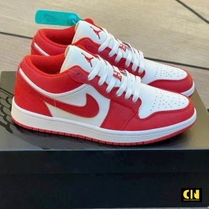 Giay Nike Jordan 1 Low Gym Red White Do Trang Giày Nike Jordan 1 Low Gym Red White Đỏ Trắng