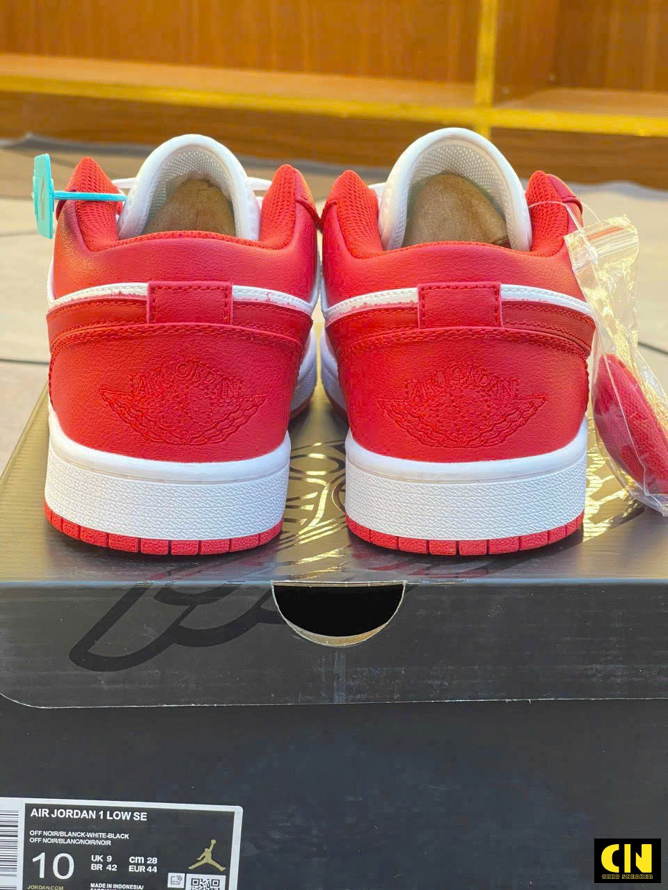 Giày Nike Jordan 1 Low Gym Red White Unisex Giày Nike Jordan 1 Low Gym Red White Unisex