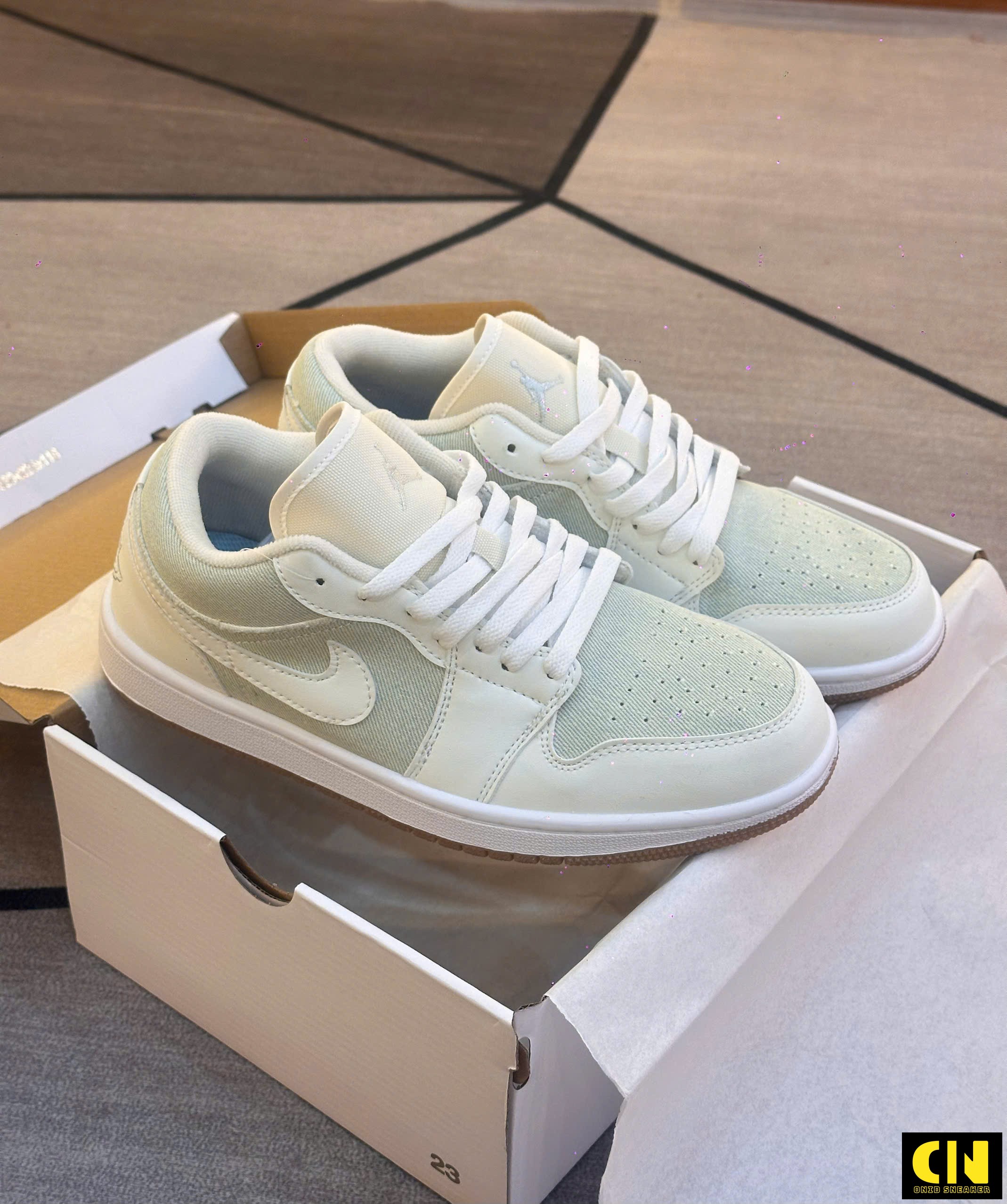 Giày Nike Jordan 1 Low Panda Denim White Grey Giày Nike Jordan 1 Low Panda Denim White Grey