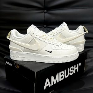 Giay Af1 Low Ambush White Black Giày AF1 Low Ambush White Black