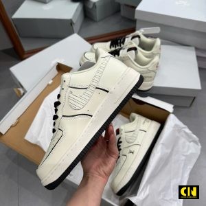 Giay Af1 Low Lv Beige Black Hoa Tiet Monogram Giày AF1 Low LV Beige Black Họa Tiết Monogram