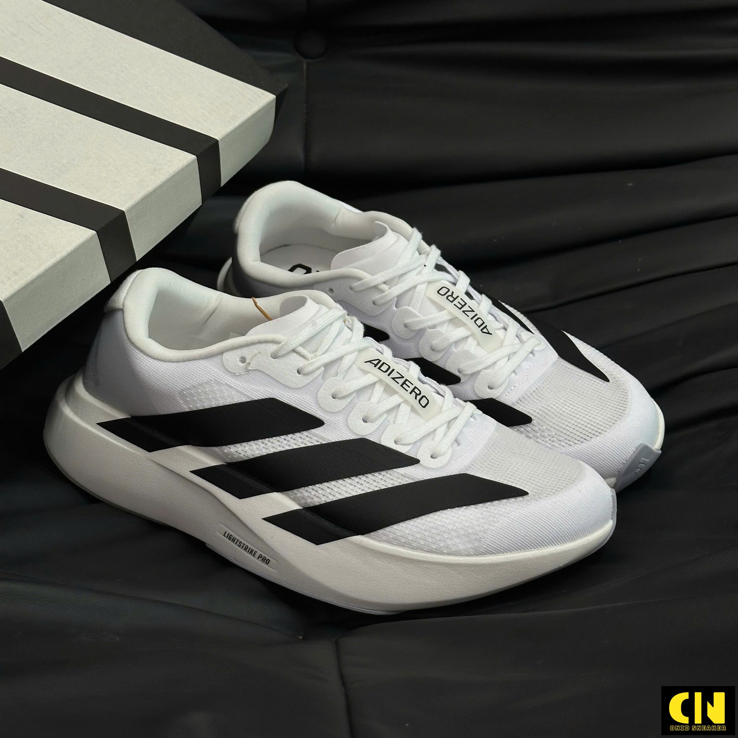 Giày Adidas Adizero Evo Sl Trắng Đen Cloud White Giày Adidas Adizero Evo SL Trắng Đen Cloud White