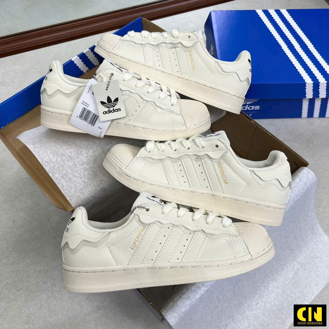 Giày Adidas Originals Superstar Sneakers Creamy Giày Adidas Originals Superstar Sneakers Creamy