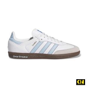 Giay Adidas Samba Og J White Clear Sky Ji2009 Giày Adidas Samba OG J White Clear Sky JI2009