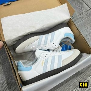 Giay Adidas Samba Og Trang Soc Xanh Sky Giày Adidas Samba OG Trắng Sọc Xanh Sky
