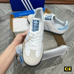 Giay Adidas Samba Og White Clear Sky De Nau Giày Adidas Samba OG White Clear Sky Đế Nâu
