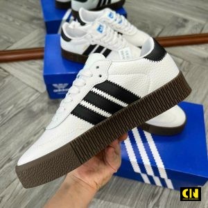 Giay Adidas Sambarose Cloud White Trang Nau De Cao Giày Adidas Sambarose Cloud White Trắng Nâu Đế cao