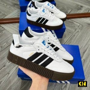 Giày Adidas Sambarose Màu Trắng Nâu