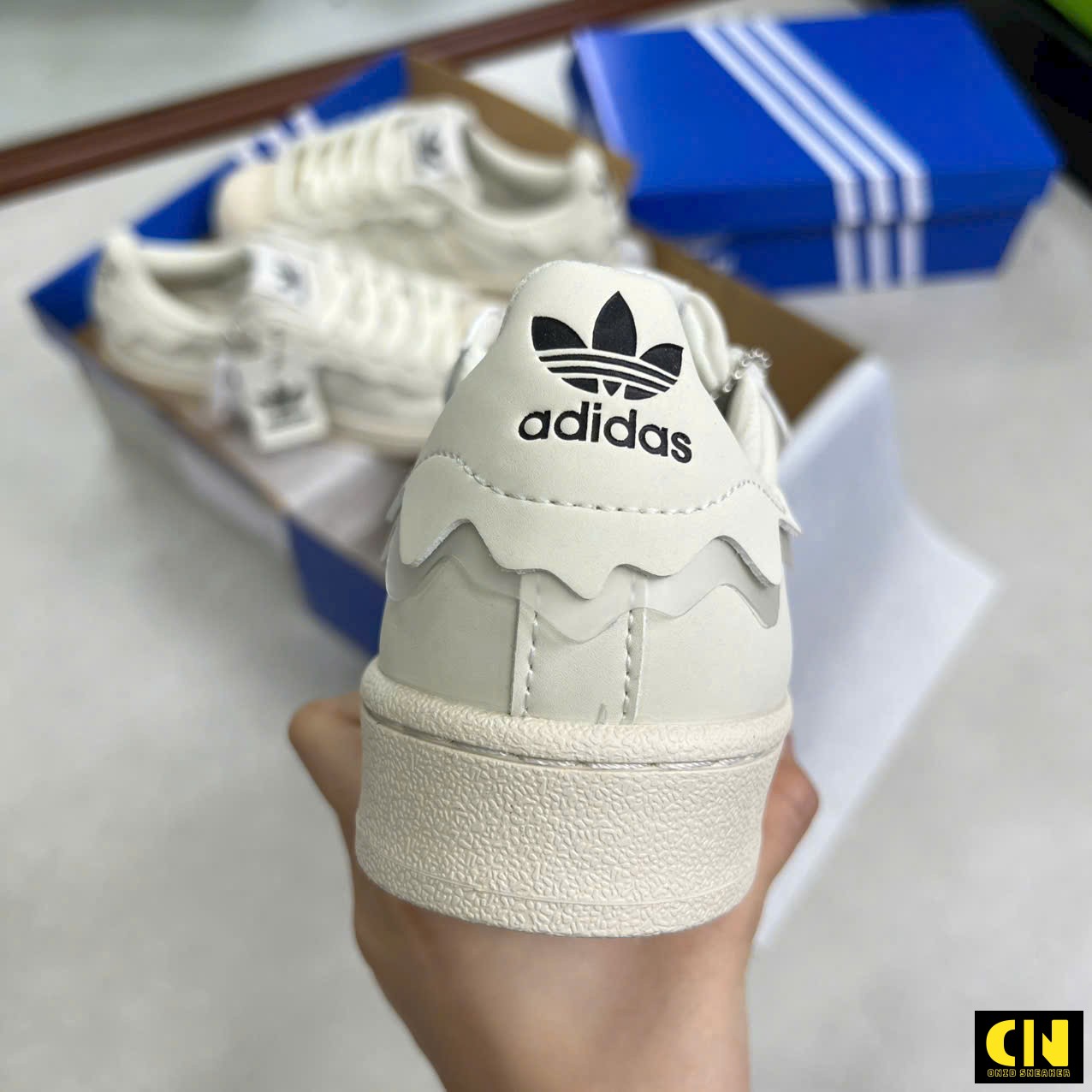 Giày Adidas Superstar Kem Sữa Đế Sò Giày Adidas Superstar Kem Sữa Đế Sò