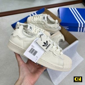 Giay Adidas Superstar Mau Kem Vien Gon Song Giày Adidas Superstar Màu Kem Viền Gợn Sóng
