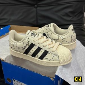 Giay Adidas Superstar Mau Trang Kem Giày Adidas Superstar Màu Trắng Kem