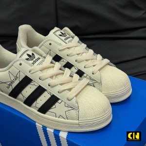 Giay Adidas Superstar Trang Kem Giày Adidas Superstar Trắng Kem