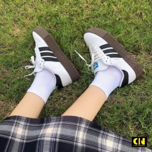 Giay Adidas Wmns Sambarose Cloud White Aq1134 Giày Adidas Wmns Sambarose Cloud White AQ1134