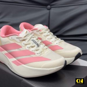 Giay Chay Bo Adidas Adizero Evo Sl Sieu Nhe Hong Kem Giày Chạy Bộ Adidas Adizero Evo SL Siêu Nhẹ Hồng Kem