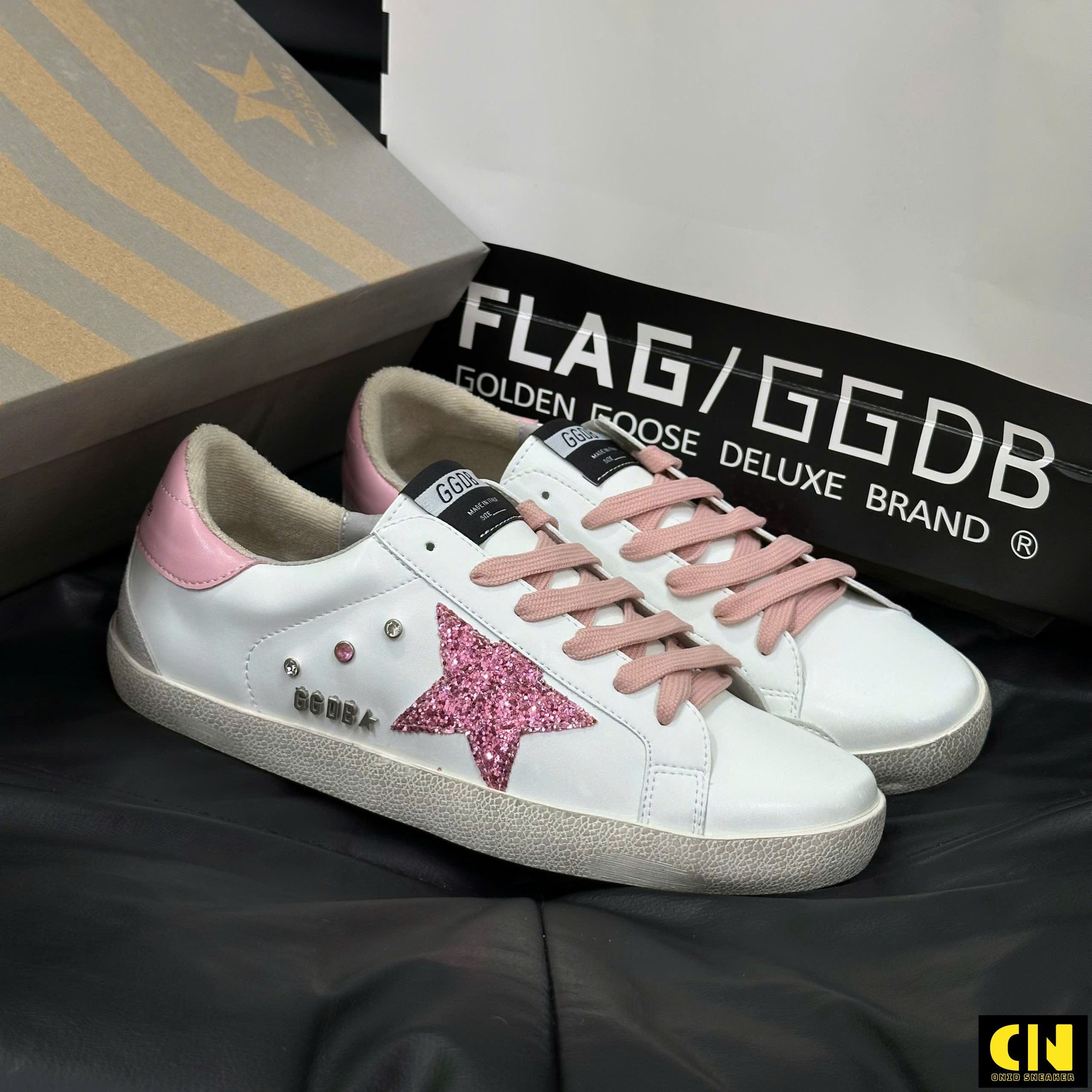 Giày Golden Goose Femme Superstar Pink Star Ggdb Sstar Giày Golden Goose Femme SuperStar Pink Star GGDB SStar