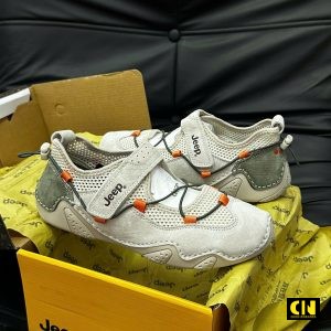 Giay Jeep Cushioned Gray Green Orange Giày Jeep Cushioned Gray Green Orange