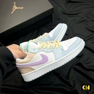 Giay Jordan 1 Low Multi Color Sashiko Like Auth Giày Jordan 1 Low Multi Color Sashiko Like Auth
