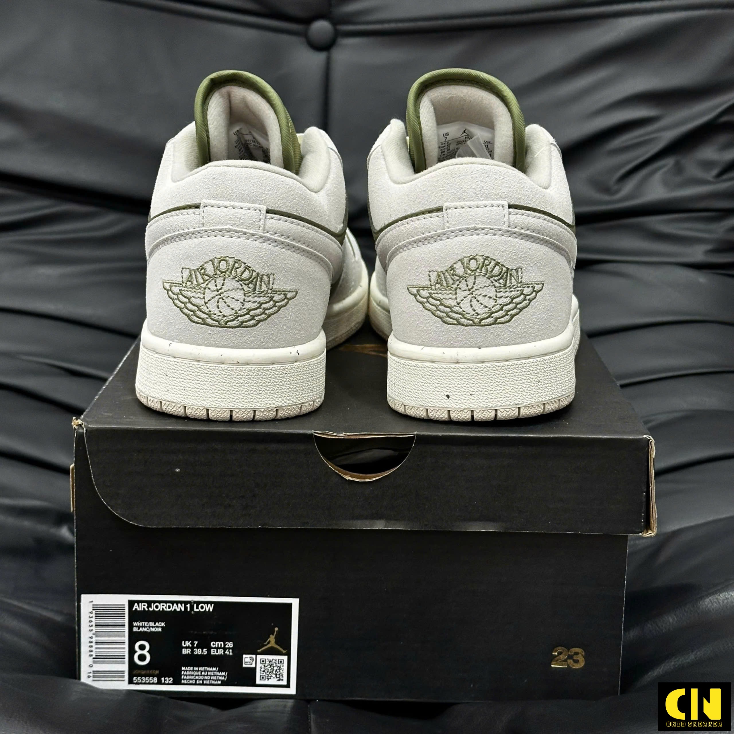 Giày Jordan 1 Low Se Medium Olive Sail Like Auth Giày Jordan 1 Low SE Medium Olive Sail Like Auth